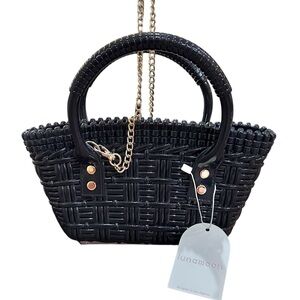 Black Woven Women's Bag